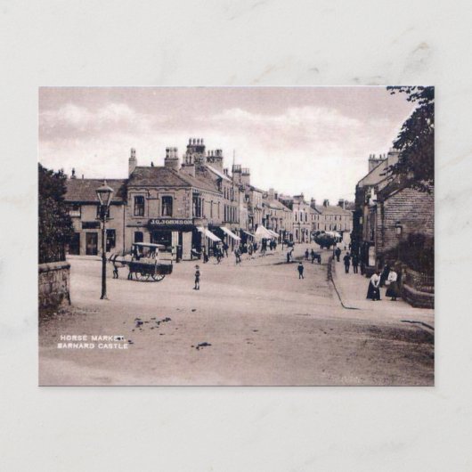 Old Postcard - Barnard Castle, Grafschaft Durham Postkarte (Vorderseite)
