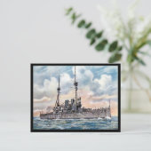 Old Postcard - Battleship HMS Lord Nelson Postkarte (Stehend Vorderseite)