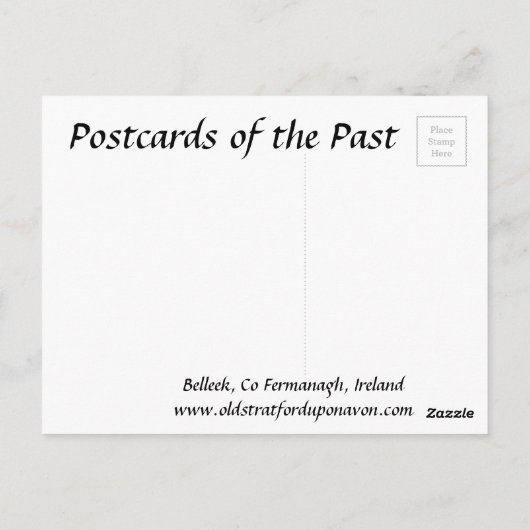 Old Postcard - Belleek, Grafschaft Fermanagh, Irla Postkarte (Rückseite)