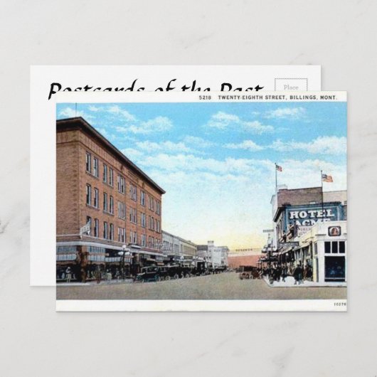 Old Postcard - Billings, Montana, USA Postkarte (Vorne/Hinten)