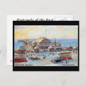 Old Postcard - Blackpool, North Pipe Postkarte (Vorne/Hinten)