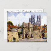 Old Postcard - Bootham Bar, York Postkarte (Vorne/Hinten)