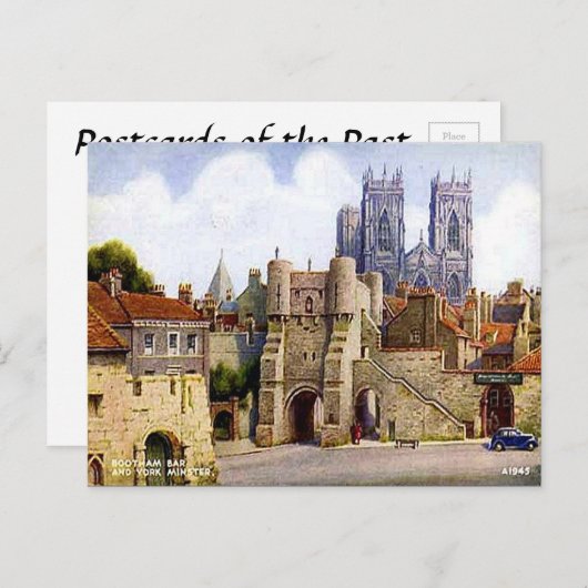 Old Postcard - Bootham Bar, York Postkarte (Vorne/Hinten)
