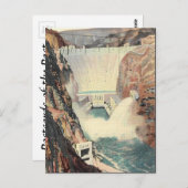 Old Postcard - Boulder Dam, Nevada/Arizona, USA Postkarte (Vorne/Hinten)