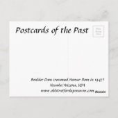 Old Postcard - Boulder Dam, USA Postkarte (Rückseite)