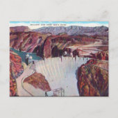 Old Postcard - Boulder Dam, USA Postkarte (Vorderseite)