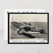 Old Postcard - Boulton Paul "Defiant" Postkarte (Vorne/Hinten)