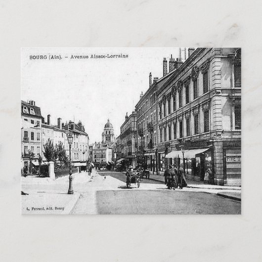 Old Postcard - Bourg-en-Bresse, Ain, Frankreich Postkarte (Vorderseite)