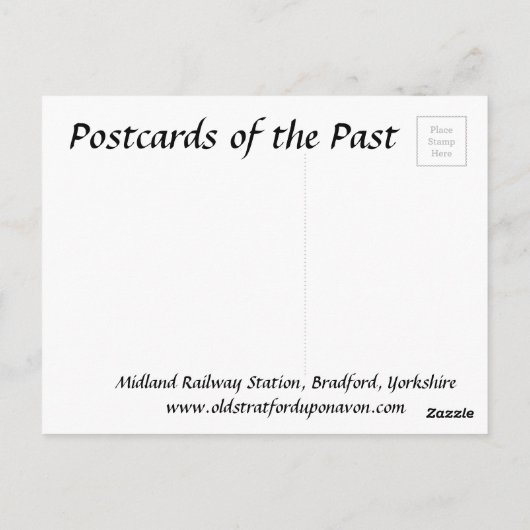 Old Postcard - Bradford, Yorkshire Postkarte (Rückseite)