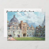 Old Postcard - Brasenose Uni, Oxford Postkarte (Vorne/Hinten)