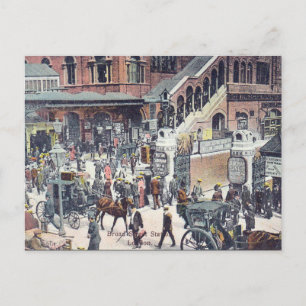 Old Postcard - Broad St Station, London Postkarte
