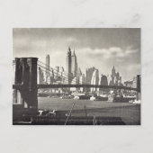Old Postcard - Brooklyn Bridge, NYC Postkarte (Vorderseite)