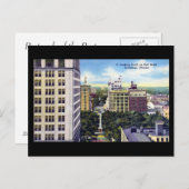 Old Postcard - Bull St, Savannah, Georgia Postkarte (Vorne/Hinten)