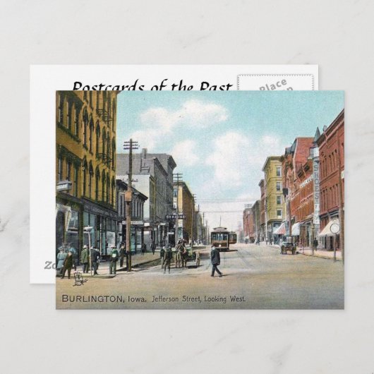 Old Postcard - Burlington, Iowa, USA Postkarte (Vorne/Hinten)