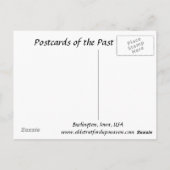 Old Postcard - Burlington, Iowa, USA Postkarte (Rückseite)