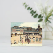 Old Postcard - Calais, Beach & Casino Postkarte (Stehend Vorderseite)
