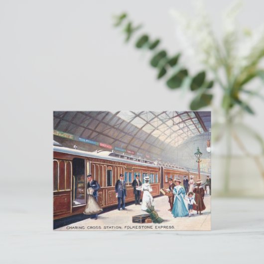 Old Postcard - Charing Cross Station, London Postkarte (Stehend Vorderseite)