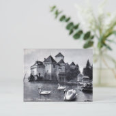 Old Postcard - Château de Chillon, Schweiz Postkarte (Stehend Vorderseite)