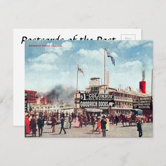 Old Postcard - Chicago, Illinois Postkarte (Vorne/Hinten)