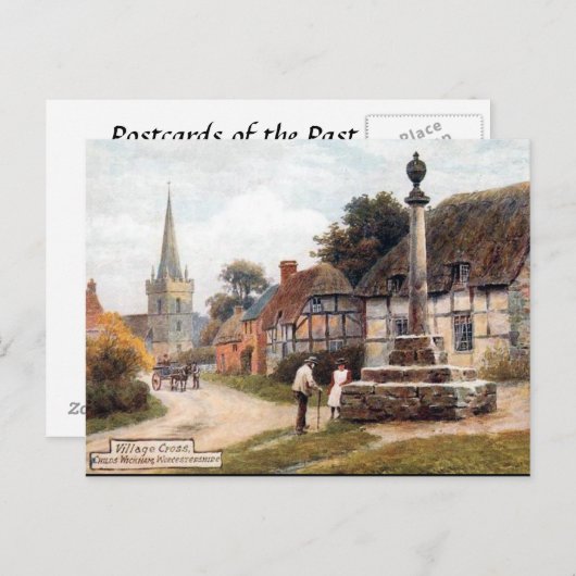 Old Postcard - Childswickham, Worcestershire Postkarte (Vorne/Hinten)