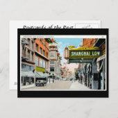 Old Postcard - Chinatown, San Francisco Postkarte (Vorne/Hinten)