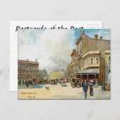 Old Postcard - Christchurch, Neuseeland Postkarte (Vorne/Hinten)