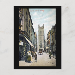 Old Postcard, Church Street, Cardiff Postkarte