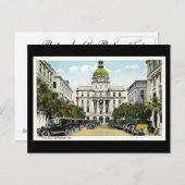 Old Postcard, City Hall, Savannah, Georgia Postkarte (Vorne/Hinten)