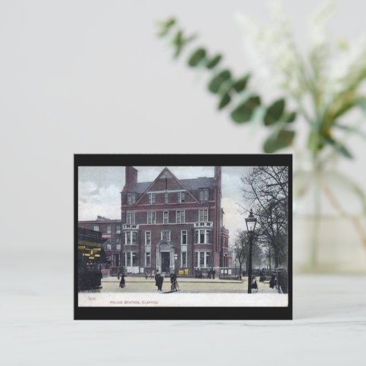 Old Postcard - Clapton Police Station, London Postkarte (Stehend Vorderseite)
