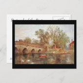 Old Postcard - Clopton Bridge, Stratford-upon-Avon Postkarte (Vorne/Hinten)