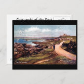 Old Postcard - Cobo Bay, Guernsey, Channel Islands Postkarte (Vorne/Hinten)