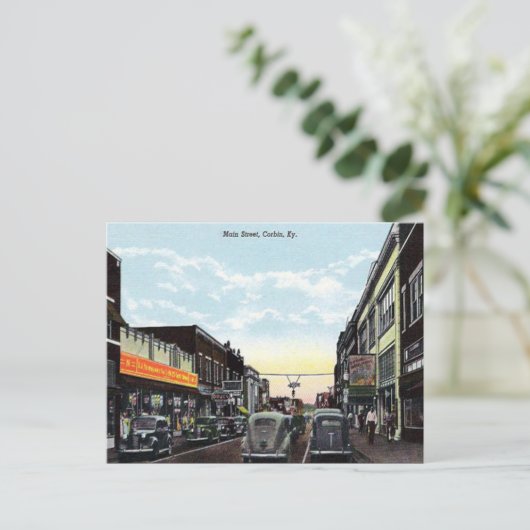 Old Postcard - Corbin, Kentucky, USA Postkarte (Stehend Vorderseite)