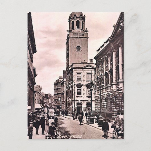 Old Postcard - Corn Street, Bristol Postkarte (Vorderseite)