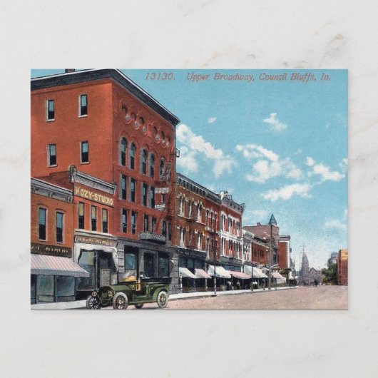 Old Postcard - Council Bluffs, Iowa, USA Postkarte (Vorderseite)