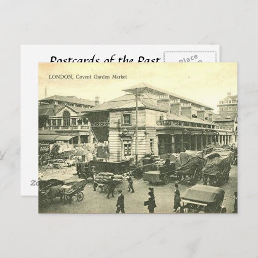 Old Postcard - Covent Garden, London Postkarte (Vorne/Hinten)