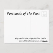 Old Postcard - Crystal Palace, London Postkarte (Rückseite)