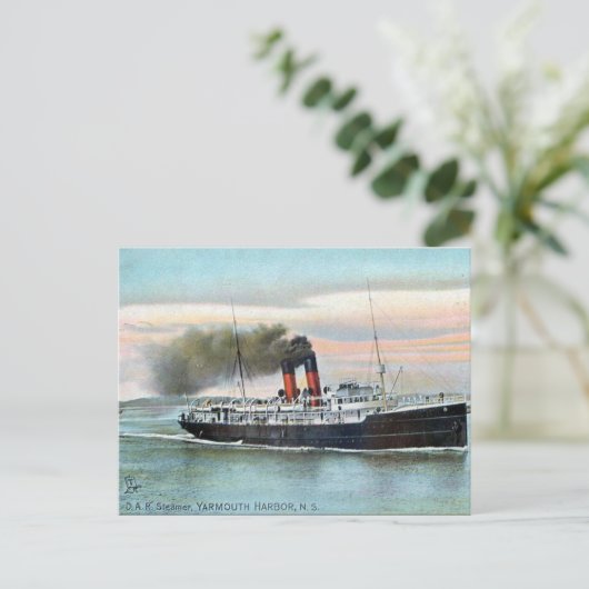 Old Postcard - DAR Steamer, Yarmouth, NS Postkarte (Stehend Vorderseite)
