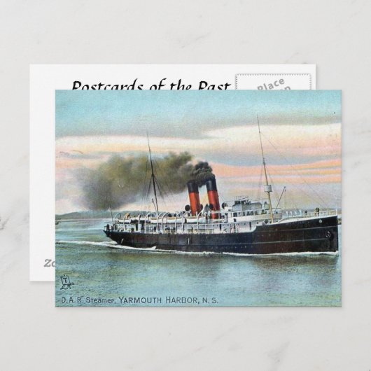 Old Postcard - DAR Steamer, Yarmouth, NS Postkarte (Vorne/Hinten)