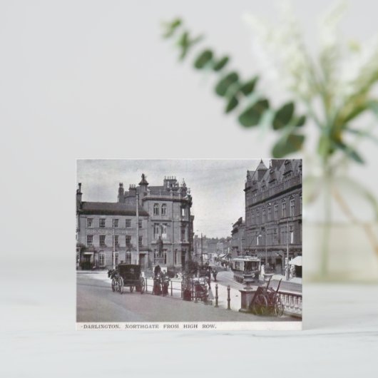 Old Postcard - Darlington, Grafschaft Durham Postkarte (Stehend Vorderseite)