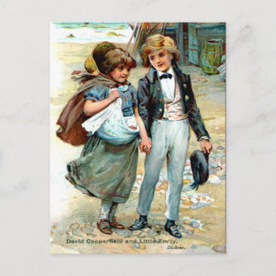 Old Postcard, David Copperfield by Charles Dickens Postkarte