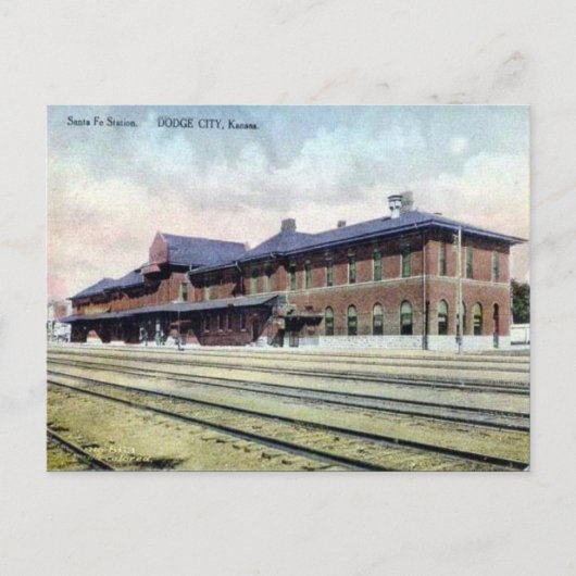 Old Postcard - Dodge City, Kansas, USA Postkarte (Vorderseite)