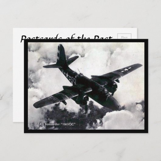 Old Postcard - Douglas A-20 "Havoc" Postkarte (Vorne/Hinten)
