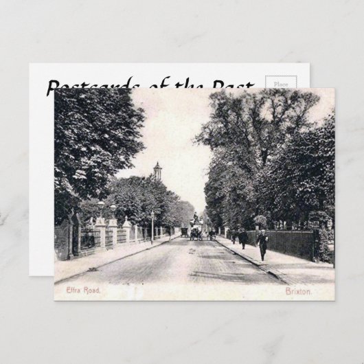 Old Postcard - Effra Rd, Brixton, London Postkarte (Vorne/Hinten)