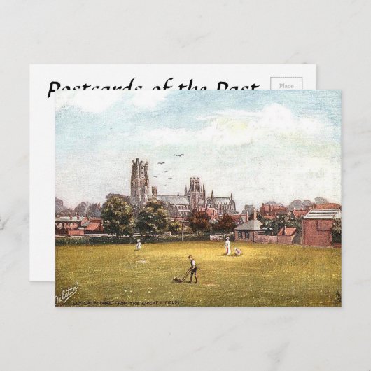 Old Postcard - Ely Cathedral, Cambridgeshire Postkarte (Vorne/Hinten)
