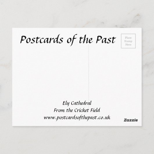 Old Postcard - Ely Cathedral, Cambridgeshire Postkarte (Rückseite)