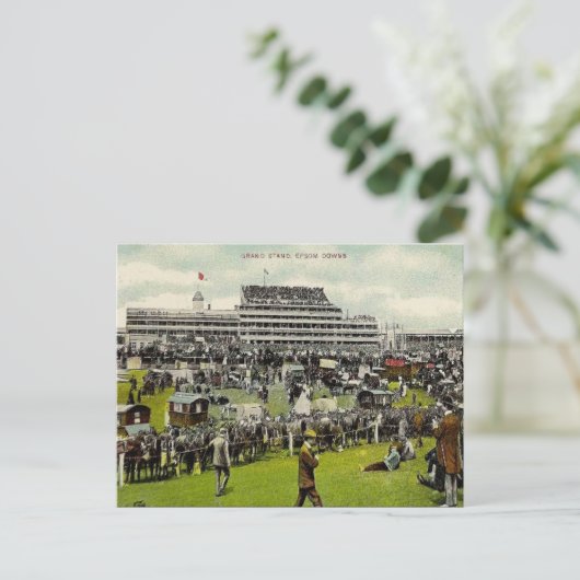 Old Postcard - Epsom Downs Racecourse, Surrey Postkarte (Stehend Vorderseite)