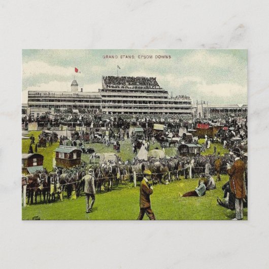 Old Postcard - Epsom Downs Racecourse, Surrey Postkarte (Vorderseite)