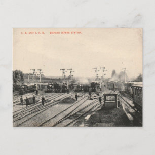 Old Postcard - Epsom Downstation Postkarte