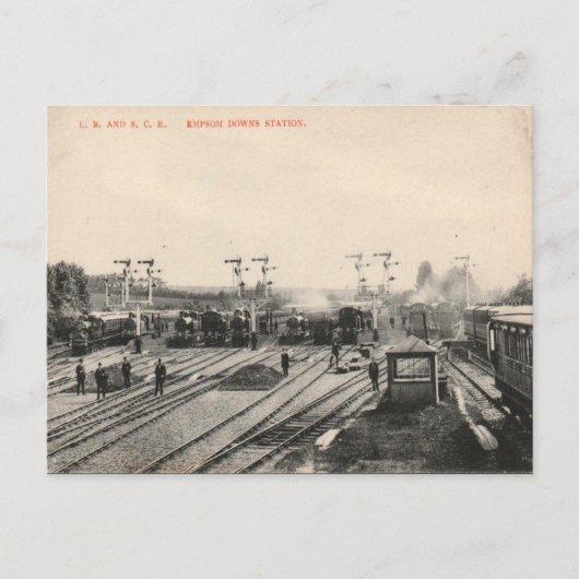 Old Postcard - Epsom Downstation Postkarte (Vorderseite)
