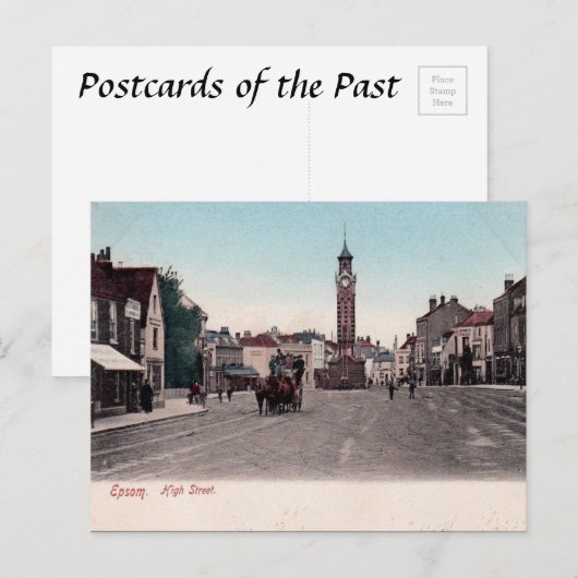 Old Postcard - Epsom, Surrey Postkarte (Vorne/Hinten)